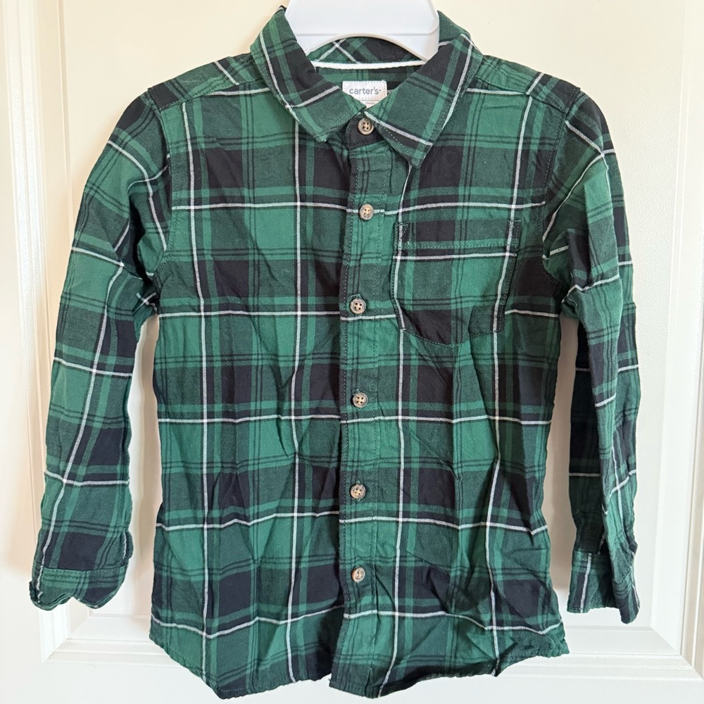 Carter's Forest Checkered Button-Down Shirt